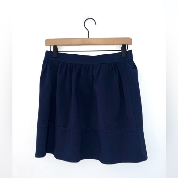 Madewell NWT Ponte Swivel Skirt Navy Blue Mini A2726 Size 4 Stretch - Picture 3 of 8